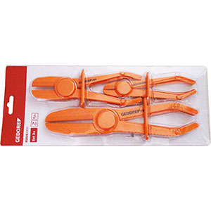 282ES - PLIERS FOR BLOCKING FLOWS IN PIPES IN ASSORTMENT - Orig. Gedore red